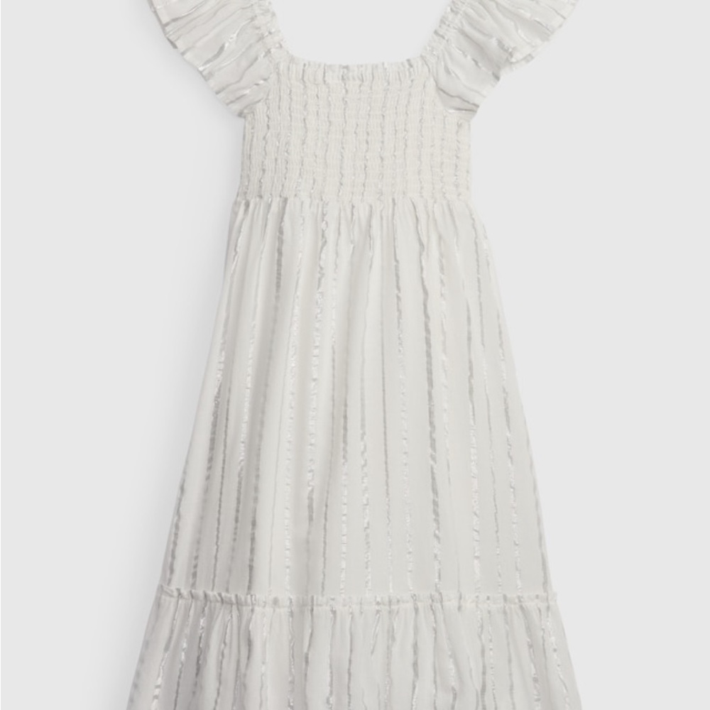 Gap Kids Shiny Smocked Midi Dress